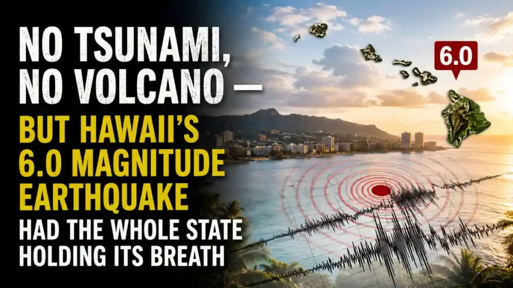 6.0 magnitude earthquake Hawaii